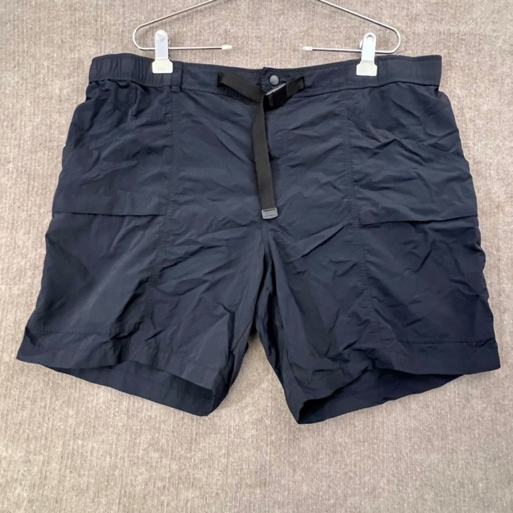 Eddie Bauer XXL 2XL Nylon Hiking Outdoor Shorts‎ with Belt Black